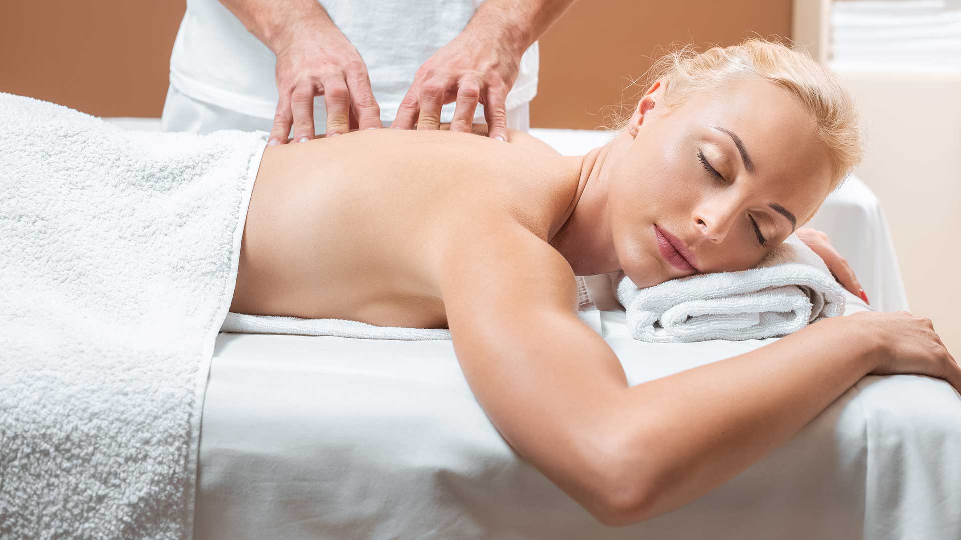 a woman getting a massage